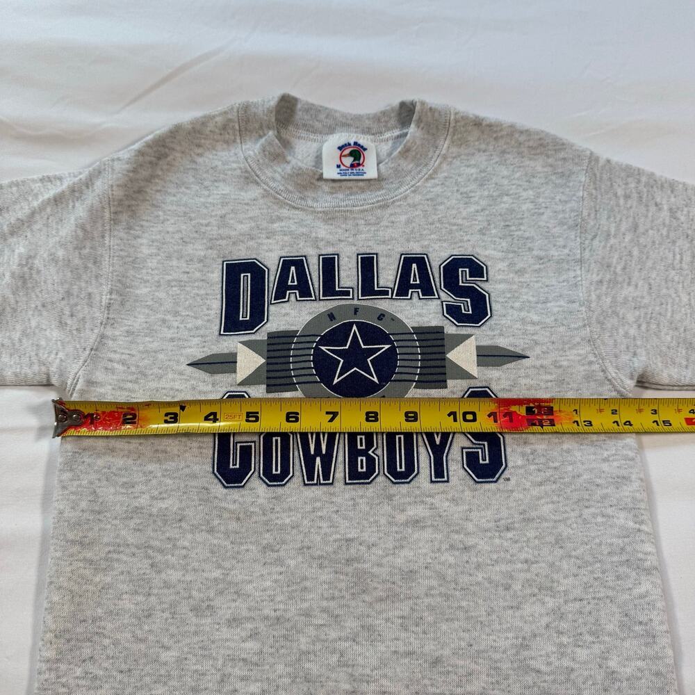 Vintage Dallas Cowboys crewneck sweatshirt boys size medium deadstock - Picture 6 of 7